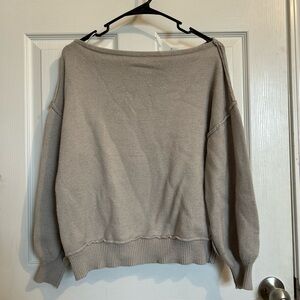 Miracle Tan Off-the-Shoulder Sweater Relaxed Fit